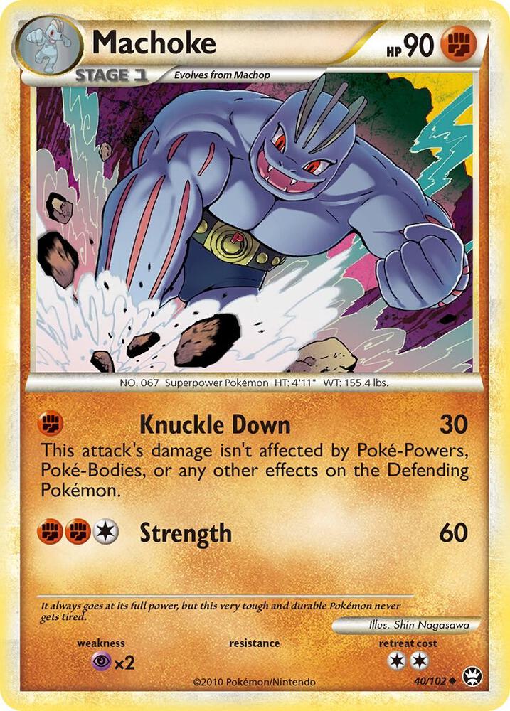 Pokemon Machoke 40/102 Triumphant