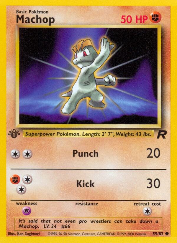 Pokemon Machop #59 Team Rocket