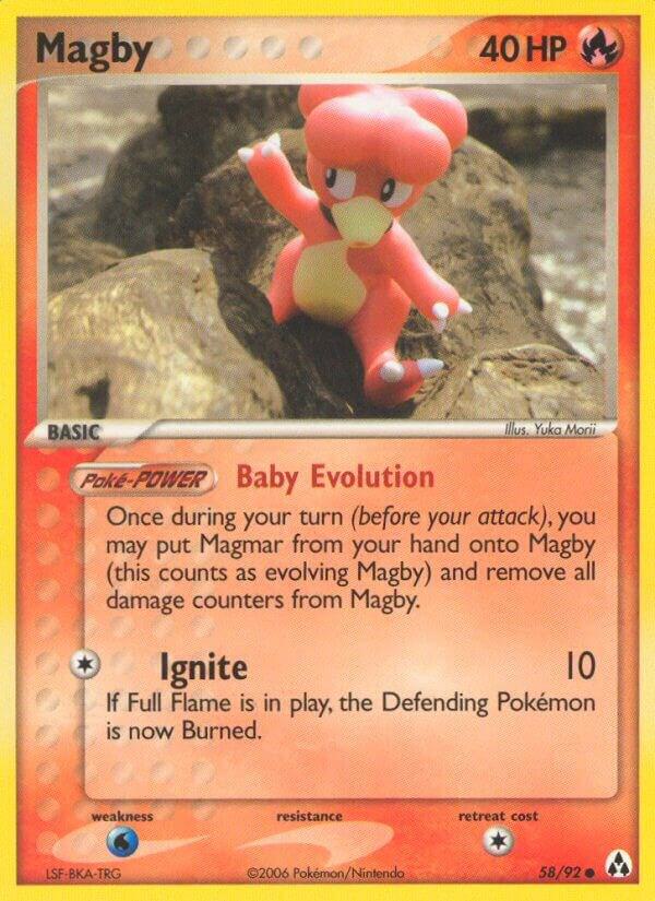 Pokemon Magby 58/92 Legend Maker