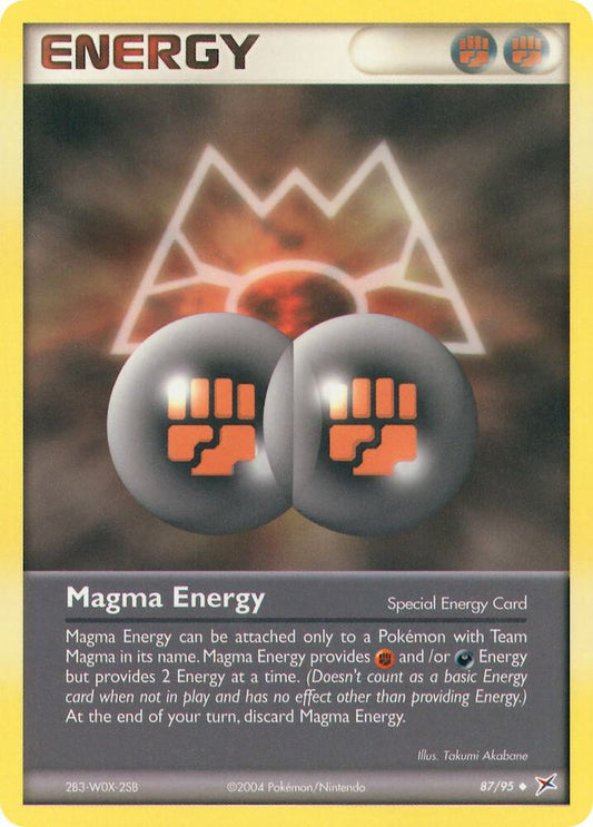 Pokemon Magma Energy 87/95 Team Magma vs Team Aqua