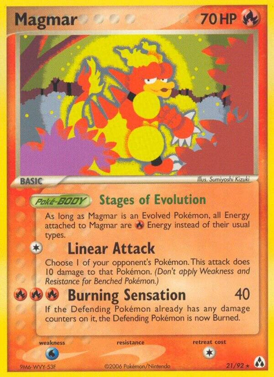 Pokemon Magmar 21/92 Legend Maker