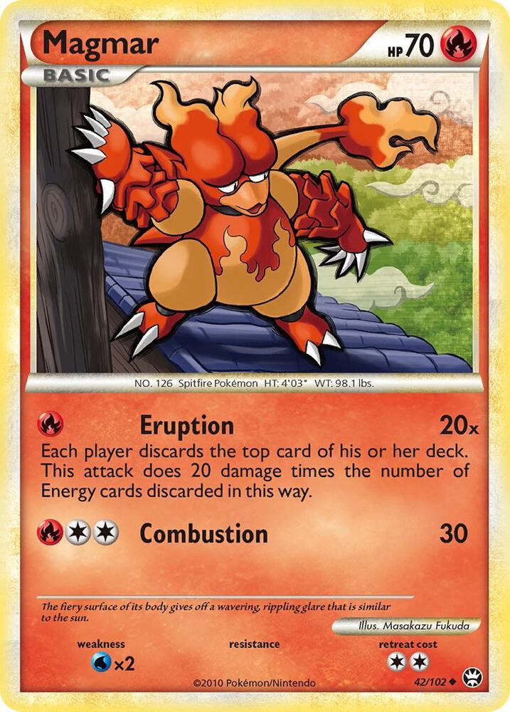 Pokemon Magmar 42/102 Triumphant