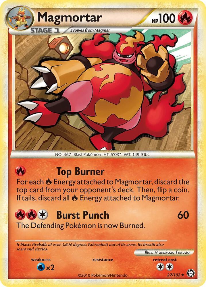 Pokemon Magmortar 27/102 Triumphant