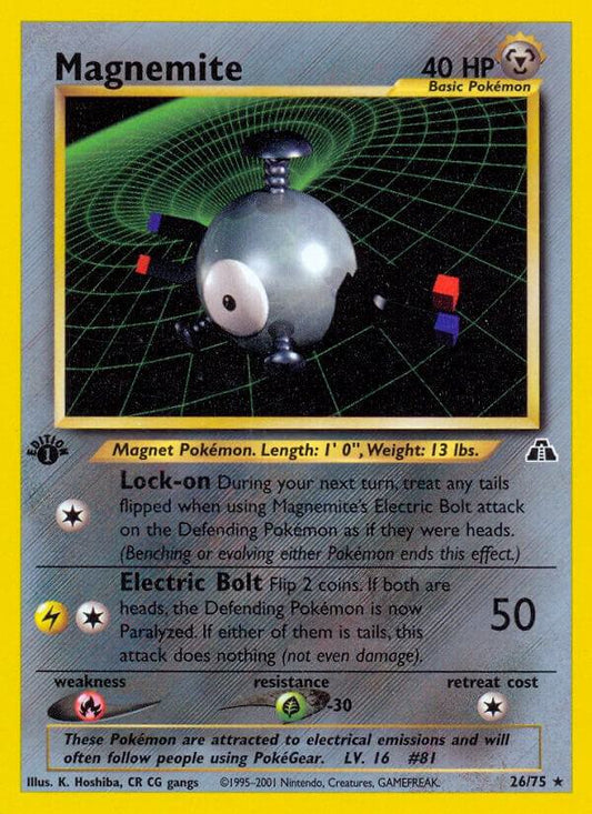 Pokemon Magnemite 26/75 Neo Discovery