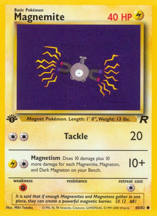 Pokemon Magnemite #60 Team Rocket