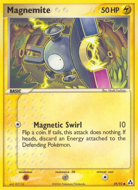 Pokemon Magnemite 59/92 Legend Maker