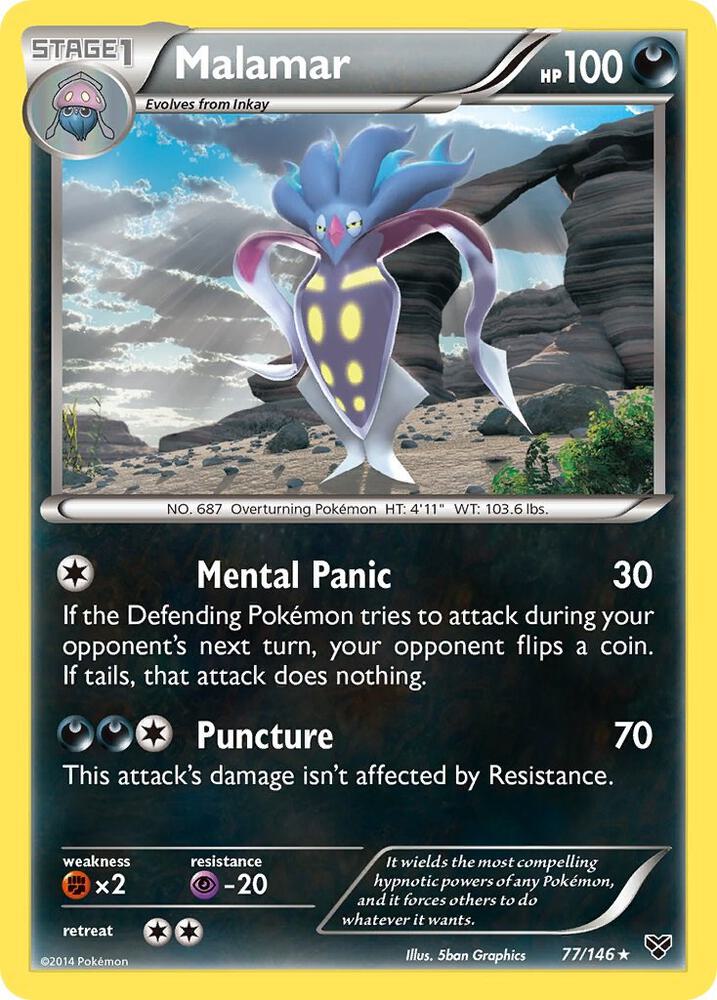 Pokemon Malamar 77/146 XY