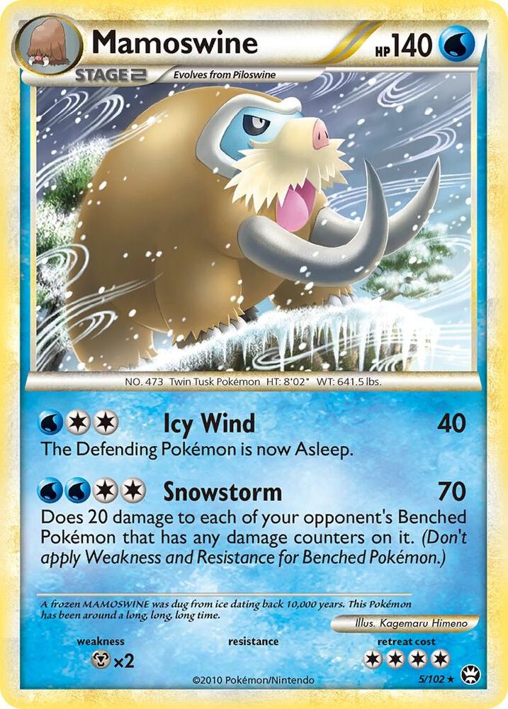 Pokemon Mamoswine 5/102 Triumphant