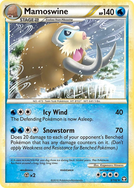 Pokemon Mamoswine 5/102 Triumphant