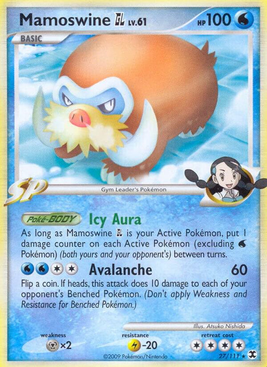 Pokemon Mamoswine GL 27/111 Rising Rivals