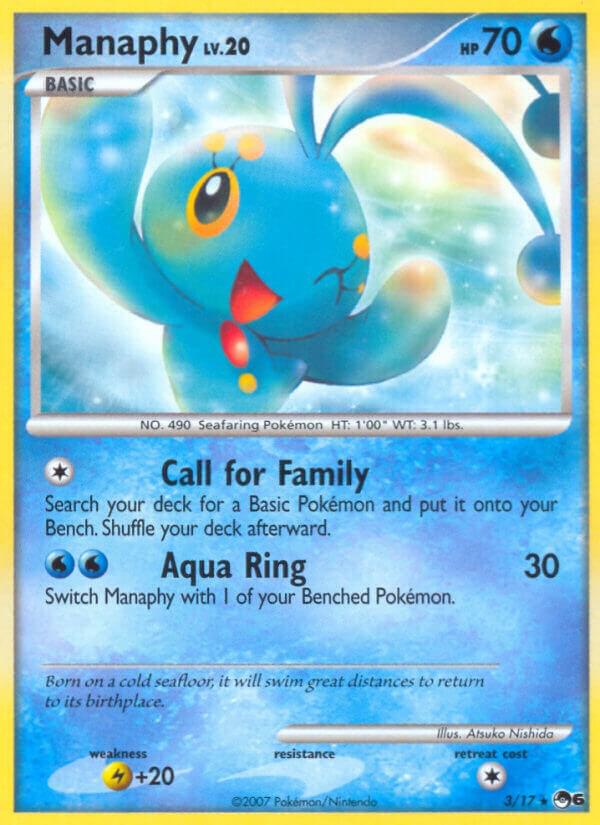 Pokemon Manaphy 3/17 POP Series 6