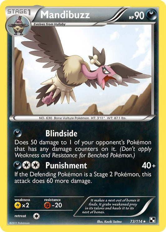 Pokemon Mandibuzz 73/114 Black & White
