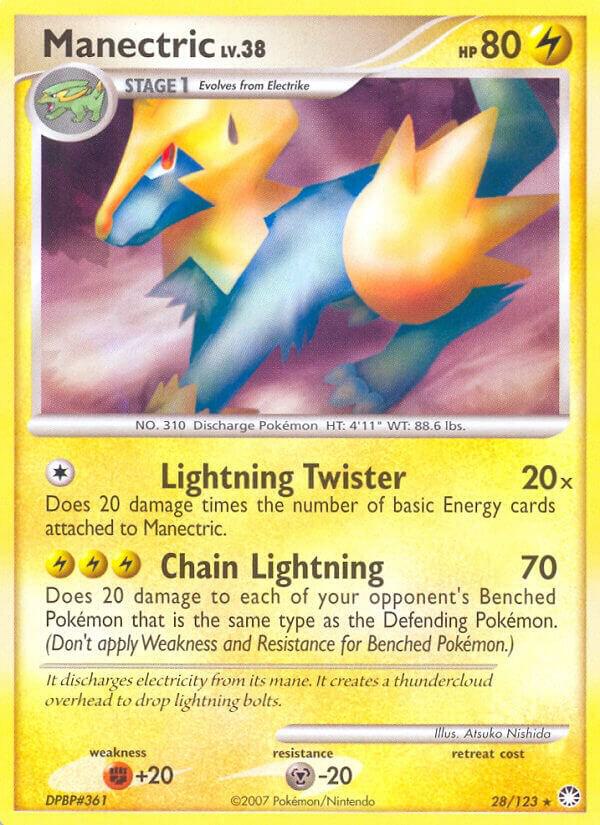 Pokemon Manectric 28/123 Mysterious Treasures