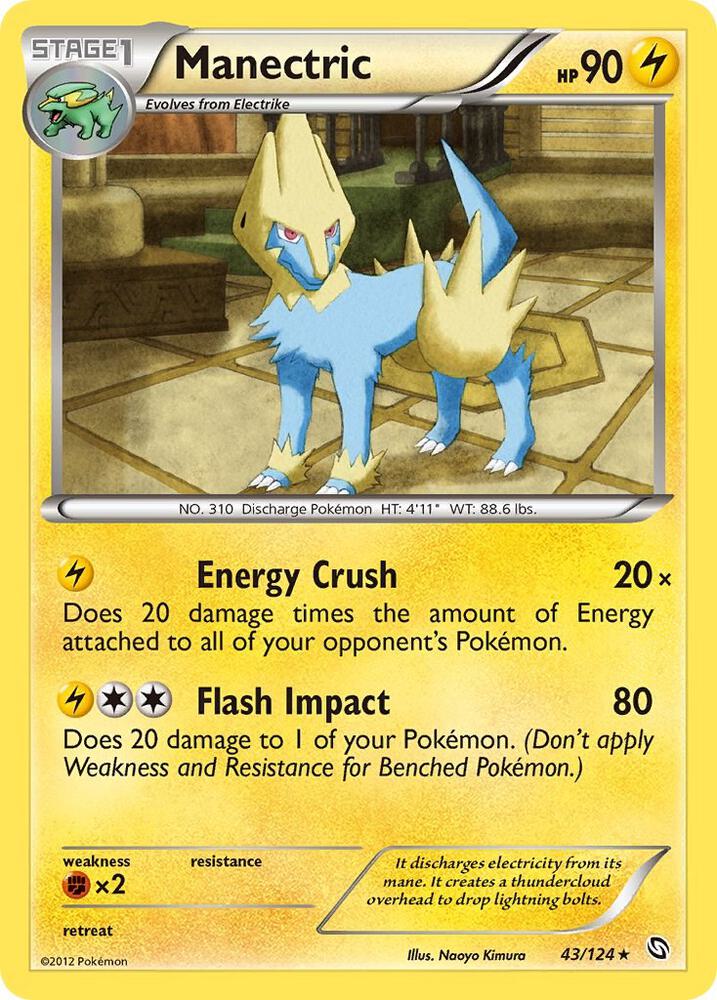 Pokemon Manectric 43/124 Dragons Exalted