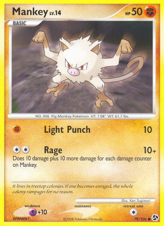Pokemon Mankey 79/106 Great Encounters