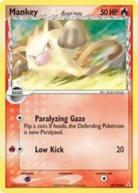 Pokemon Mankey δ 70/110 Holon Phantoms