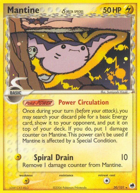 Pokemon Mantine δ 20/101 Dragon Frontiers