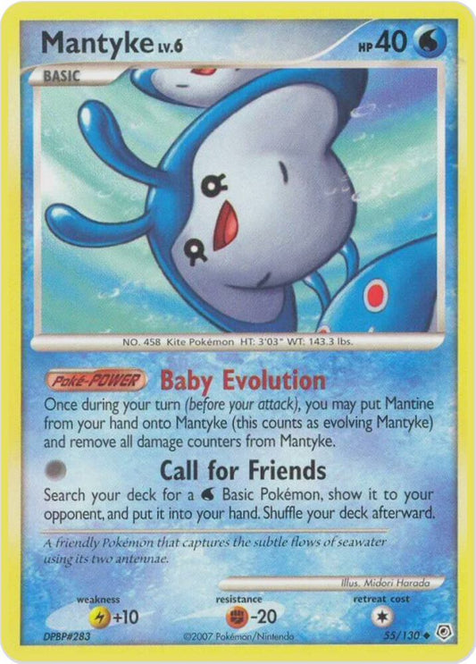 Pokemon Mantyke 55/130 Diamond & Pearl