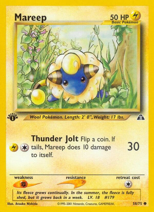 Pokemon Mareep 58/75 Neo Discovery