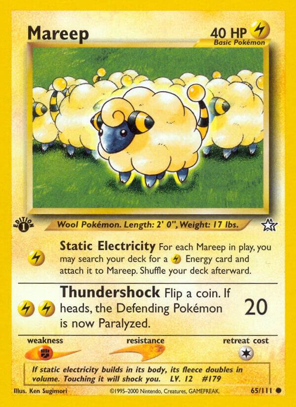 Pokemon Mareep # 65 Neo Genesis