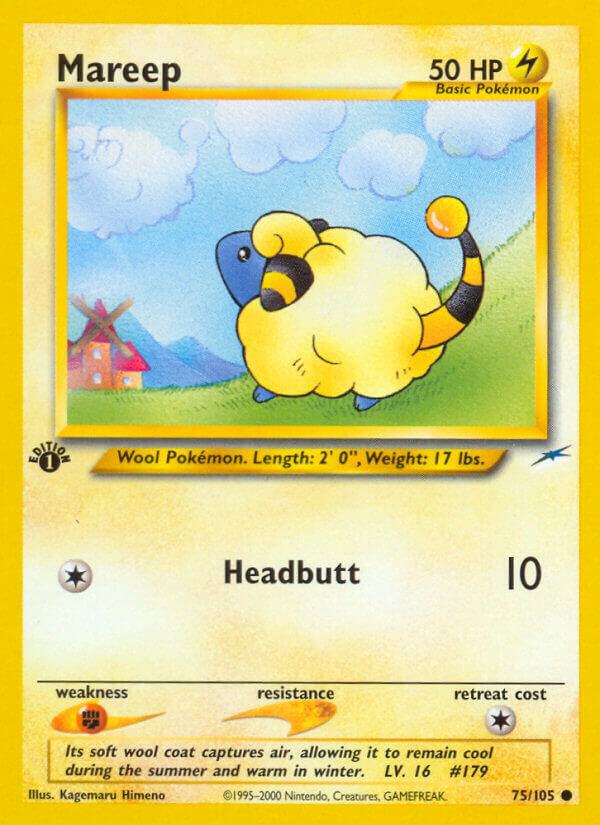 Pokemon Mareep 75/105 Neo Destiny