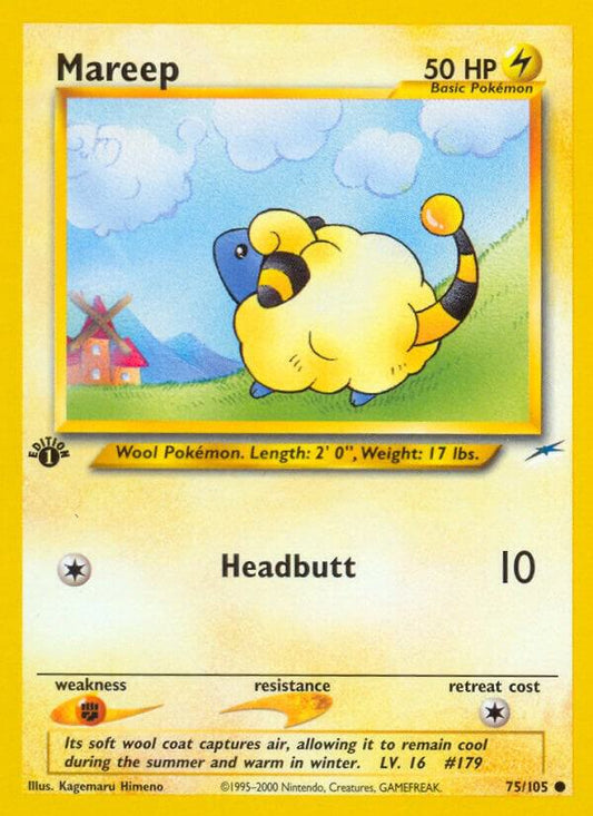 Pokemon Mareep 75/105 Neo Destiny