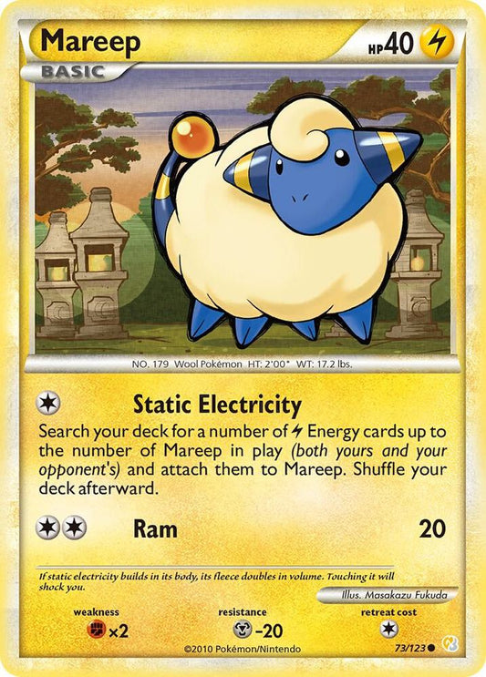 Pokemon Mareep 73/123 HeartGold & SoulSilver