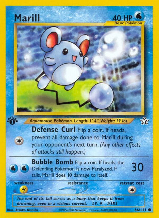 Pokemon Marill # 66 Neo Genesis