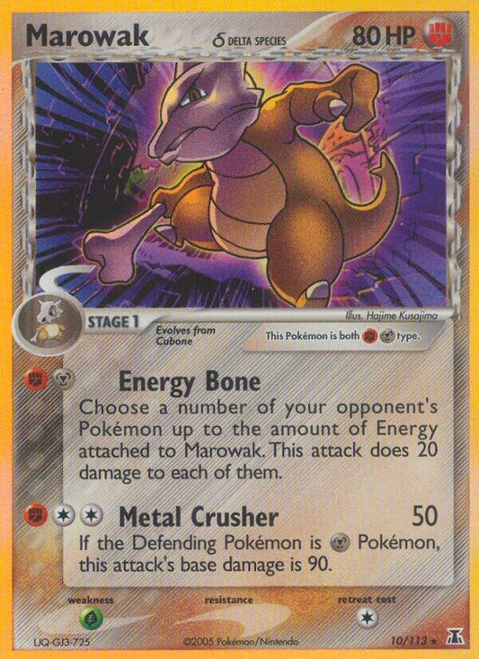 Pokemon Marowak δ 10/113 Delta Species