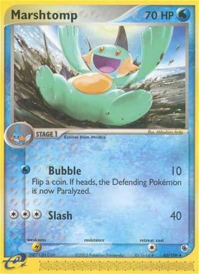Pokemon Marshtomp 40/109 EX Ruby & Sapphire