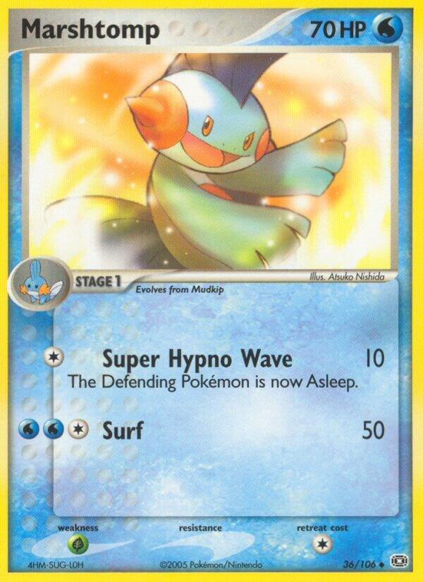 Pokemon Marshtomp 36/106 Emerald