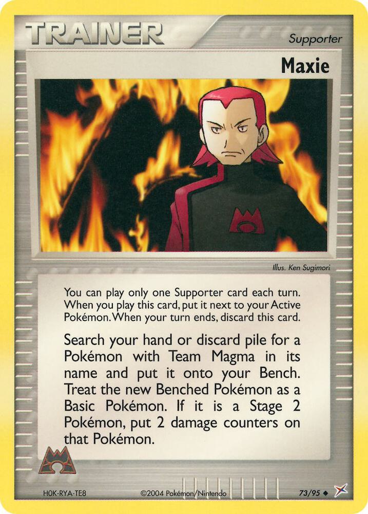 Pokemon Maxie 73/95 Team Magma vs Team Aqua