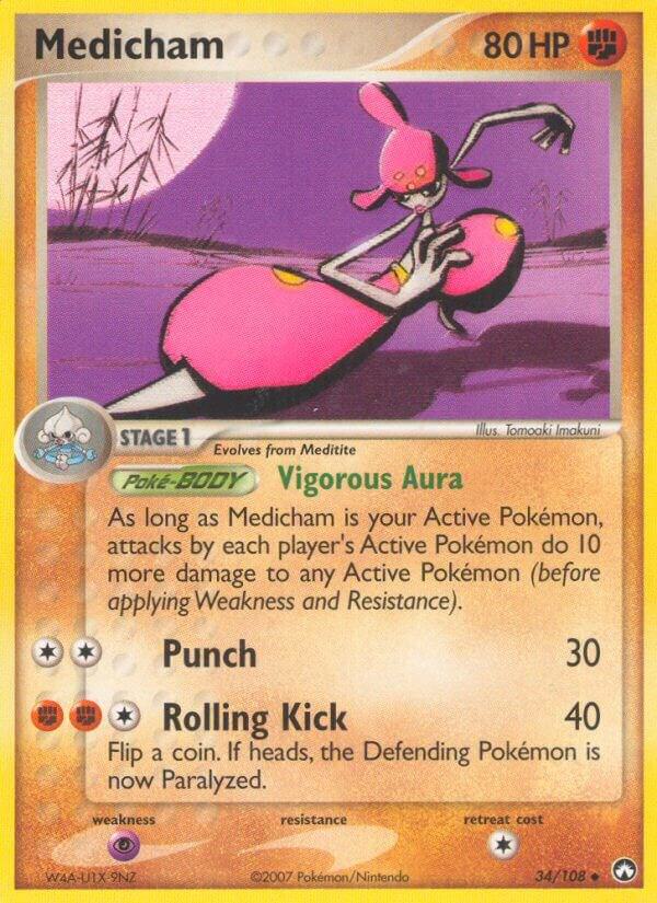 Pokemon Medicham 34/108 Power Keepers