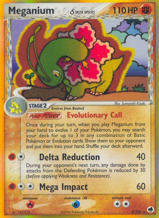 Pokemon Meganium δ 4/101 Dragon Frontiers