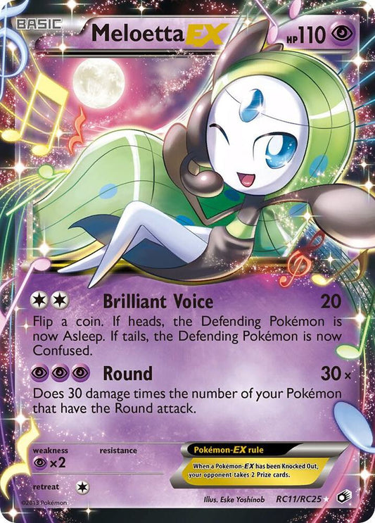 Pokemon Meloetta EX RC11/RC25 Legendary Treasures