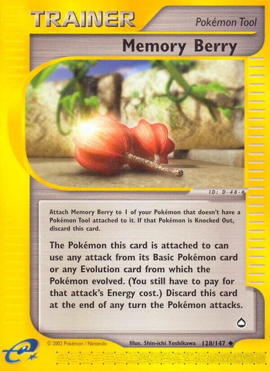 Pokemon Memory Berry 128/147 Aquapolis