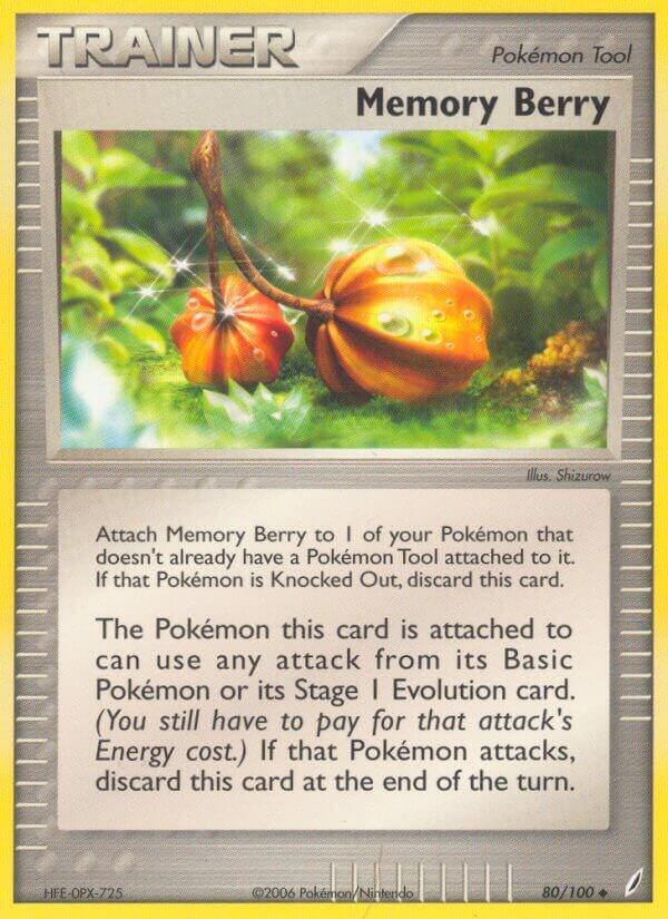 Pokemon Memory Berry 80/100 Crystal Guardians