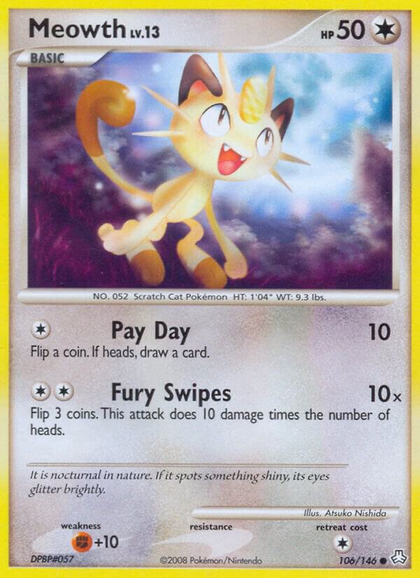 Pokemon Meowth 106/146 Legends Awakened