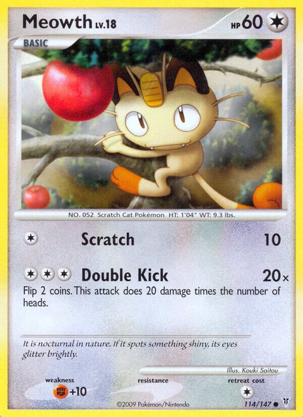Pokemon Meowth 114/147 Supreme Victors