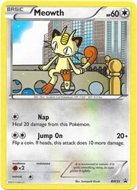 Pokemon Meowth BW35 BW Black Star Promos