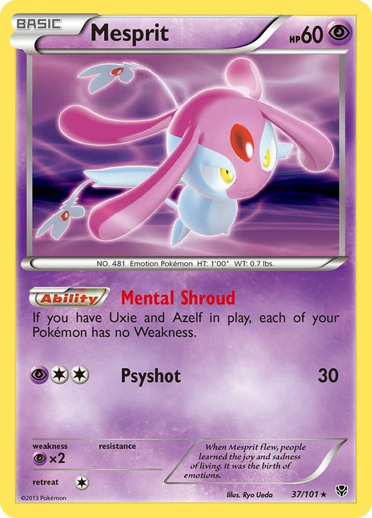 Pokemon Mesprit 37/101 Plasma Blast