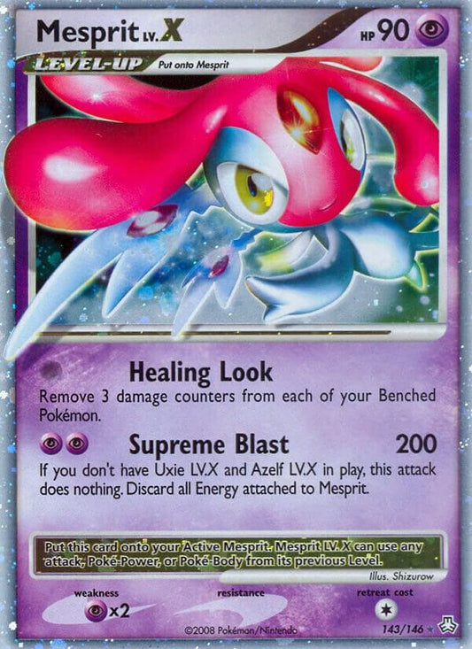 Pokemon Mesprit LV.X 143/146 Legends Awakened