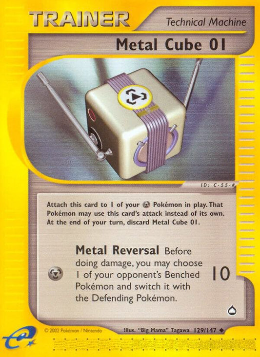 Pokemon Metal Cube 01 129/147 Aquapolis