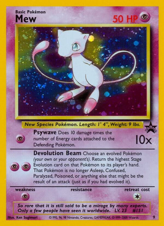 Pokemon Mew #9 Holofoil WOTC Promo