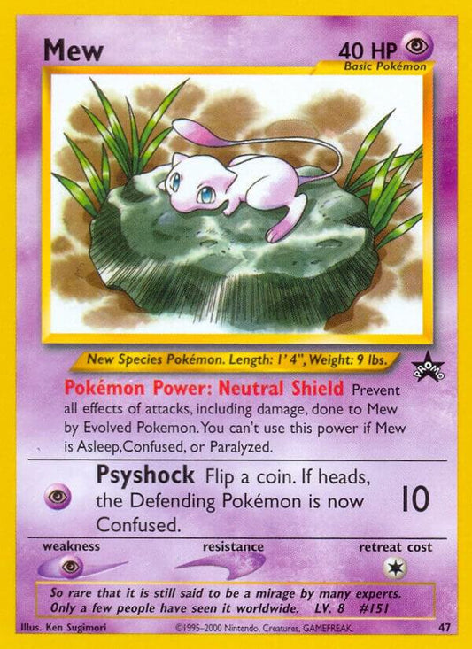 Pokemon Mew #47 WOTC Promo