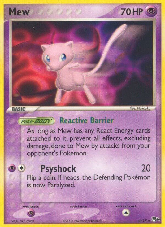 Pokemon Mew 4/17 POP Series 4