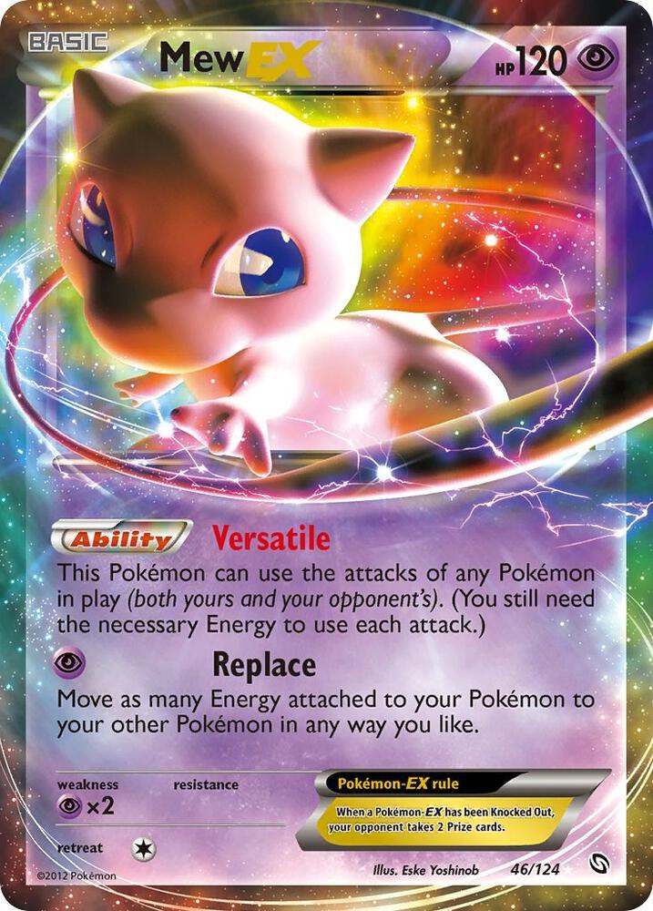 Pokemon Mew EX 46/124 Dragons Exalted