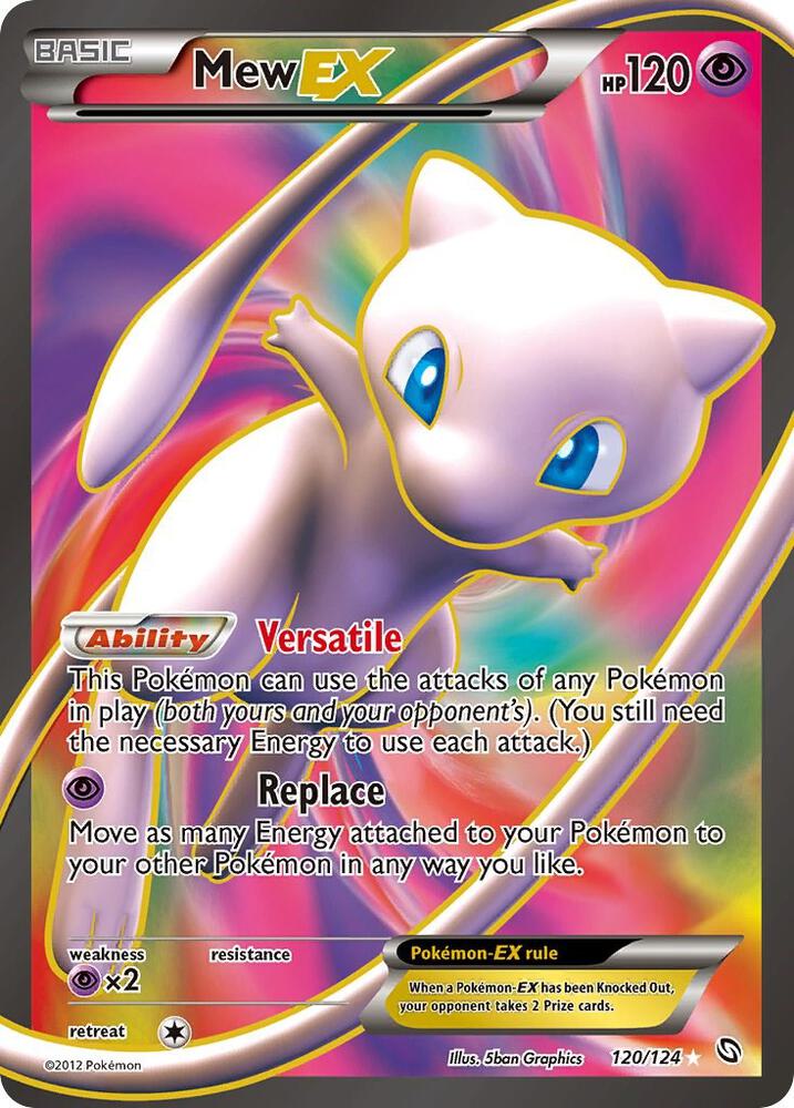 Pokemon Mew EX 120/124 Dragons Exalted