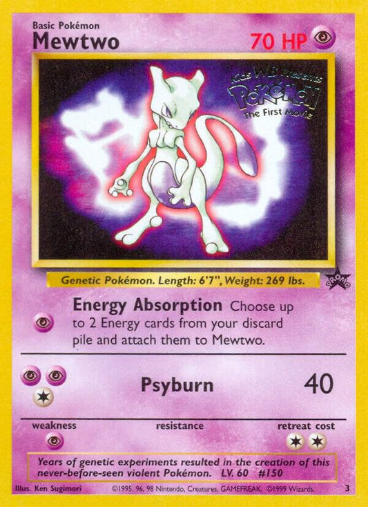 Pokemon Mewtwo #3 WOTC Promo