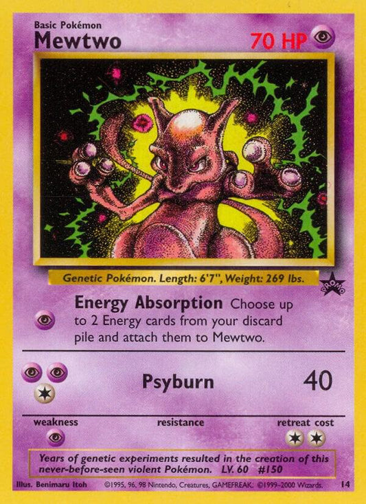 Pokemon Mewtwo #14 WOTC Promo